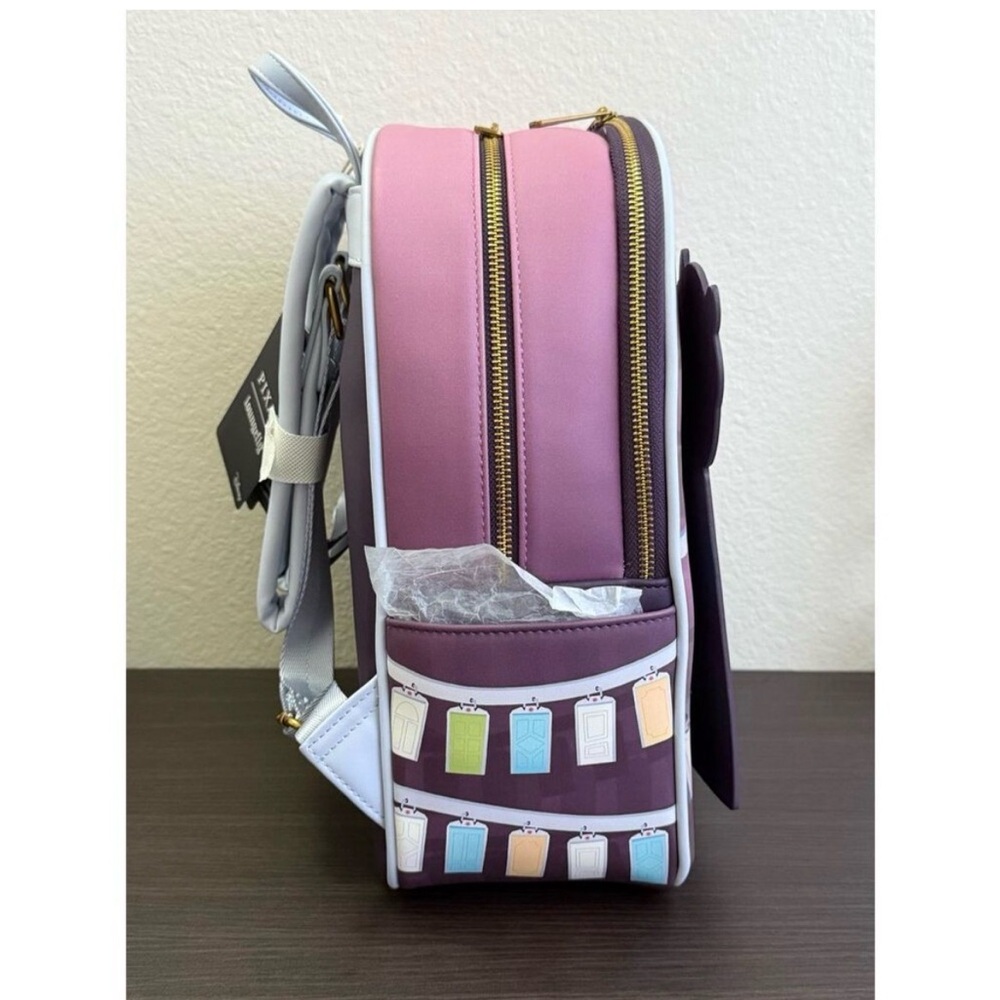 Loungefly Pixar Disney Monsters Inc. Door Scene Mini-Backpack w/wallet - Picture 7 of 11